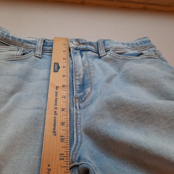 Judy Blue Jeans Womens 13/31 Straight Distressed 90s Boho Light Wash Festival - Picture 11 of 14